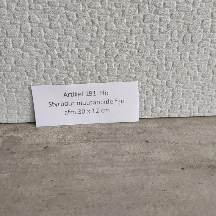 modeltrein Art.191 Ho - Styrodur Muurplaten, Hobby en Vrije tijd, Modeltreinen | H0, Nieuw, Natuur, Gelijkstroom, Märklin, Ophalen of Verzenden