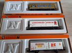 3x arnold koelwagons, Arnold, Gebruikt, Gelijkstroom, Wagon