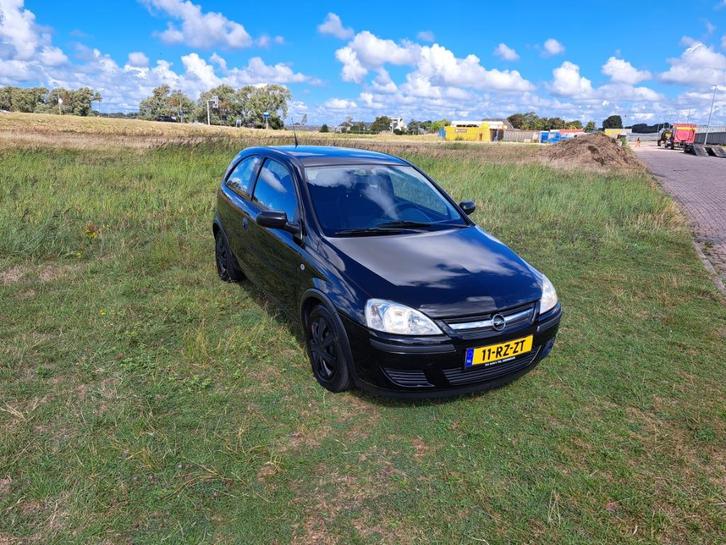 Opel Corsa 1.2 16V Twinport 3D 2005 Zwart, Auto's, Opel, Bedrijf, Corsa, ABS, Airbags, Airconditioning, Radio, Benzine, B, Hatchback