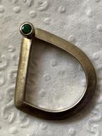 Terra Mater Art modernist zilveren hanger met groene steen, Met edelsteen, Zo goed als nieuw, Zilver, Zilver
