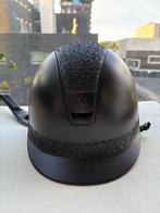 Zwarte Samshield cap customized M, Dieren en Toebehoren, Paardrijkleding, Gebruikt, Dames, Cap, Dressuur