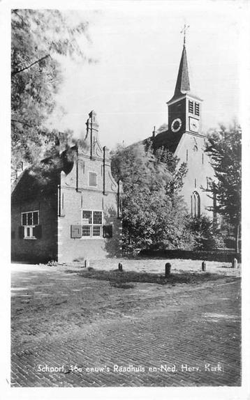 (300-445-045) Schoorl Raadhuis en Kerk beschikbaar voor biedingen