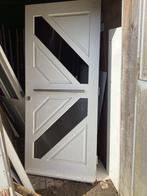 Hardhouten voordeur - zo goed als nieuw!, Ophalen, 80 tot 100 cm, 200 tot 215 cm, Hout