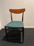 Gezocht: Lübke stoel, Vintage retro buisframe design rotan webbing papercord, Ophalen of Verzenden, Zo goed als nieuw, Hout