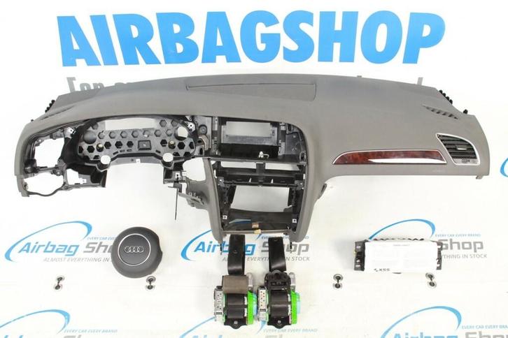 Airbag set - Dashboard grijs 3 spaak Audi A4 B8 (2012-2015), Auto-onderdelen, Dashboard en Schakelaars, Gebruikt, Ophalen of Verzenden