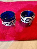 zilveren zout potjes, Antiek en Kunst, Ophalen of Verzenden