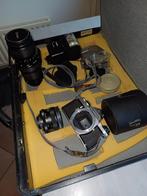 Kleinbeeld camera.  Pentax met vivitar zoomlens en groothoek, Ophalen, Gebruikt, Spiegelreflex, Pentax