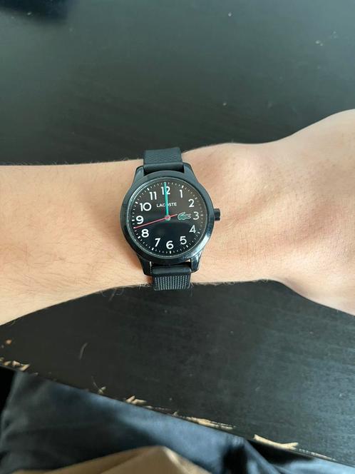 Lacoste kinderhorloge, Sieraden, Tassen en Uiterlijk, Horloges | Kinderen, Zo goed als nieuw, Jongen of Meisje, Zwart, Ophalen of Verzenden