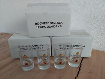 6x shotglazen Isolabella Sambuca nieuw beschikbaar voor biedingen