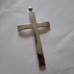 kruisje hanger verzilverd, Sieraden, Tassen en Uiterlijk, Kettinghangers, Overige materialen, Verzenden, Zo goed als nieuw, Kruis of Symbool