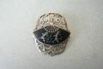 Zilveren Siam broche met niello NU 10 euro, Verzenden, Zilver, Broche