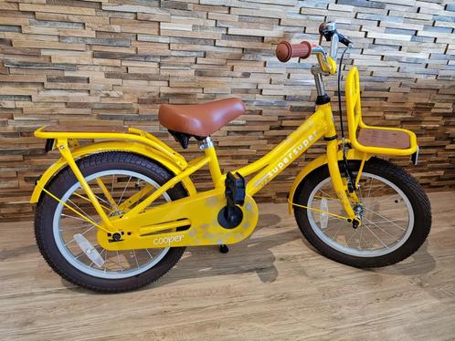 Popal Cooper bamboo 12 14 16 18 20 inch Okergeel Roze Groen, Fietsen en Brommers, Fietsen | Kinderfietsjes, Nieuw, 16 tot 20 inch