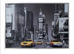 New York Timesquare en Taxis Ikea 140x100, 125 cm of meer, Ophalen of Verzenden, Zo goed als nieuw, Foto of Poster