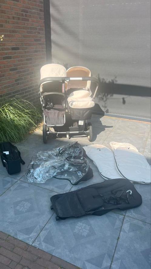 Bugaboo Donkey, Kinderen en Baby's, Kinderwagens en Combinaties, Gebruikt, Bugaboo, Duowagen, Luchtbanden, Met reiswieg, Verstelbare duwstang