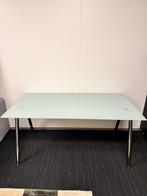 Glazen bureau 160x80 cm + optioneel bureaustoelen, Huis en Inrichting, Bureaus, Ophalen of Verzenden, Gebruikt, Bureau