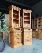 Prachtige set grutterskasten | Apothekerskasten #1682, Huis en Inrichting, 200 cm of meer, Met deur(en), Teakhout, 25 tot 50 cm