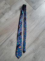 Stropdas kerst met muziek, Blauw, Ophalen of Verzenden, Zo goed als nieuw, Met patroon