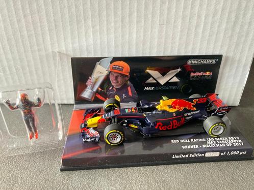 ✅ Max Verstappen 1:43 editie 28 Winner malaysian GP 2017 F1, Verzamelen, Automerken, Motoren en Formule 1, Nieuw, Formule 1, Ophalen of Verzenden