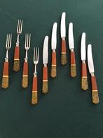 Vintage Solingen Salto fruitbestek . Teab., Ophalen of Verzenden, Gebruikt, Rvs of Chroom