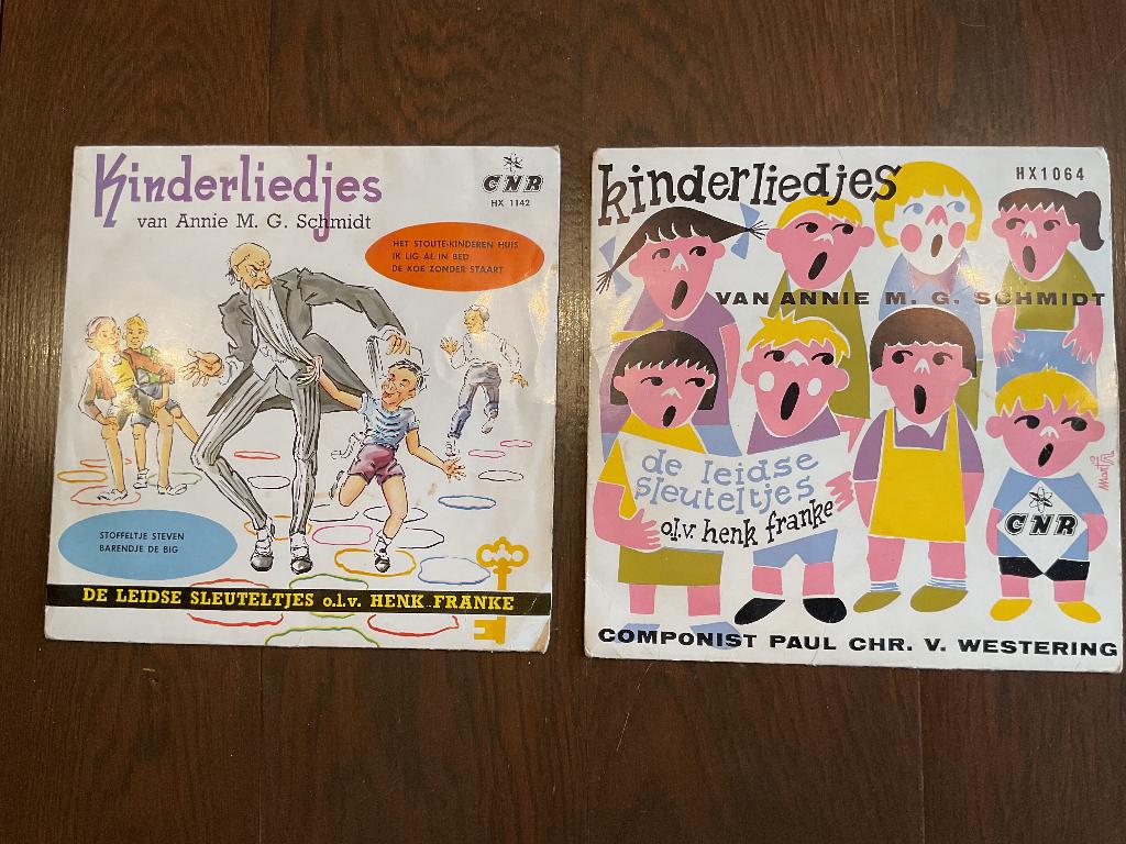 Annie MG Schmidt, Leidse Sleuteltjes, kinderliedjes, uniek., Ophalen, 7 inch, Single, Zo goed als nieuw