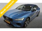 Volvo S60 2.0 T6 Recharge 340 pk AWD R-Design Navigatie Trek, Auto's, Automaat, Gebruikt, 4 cilinders, Blauw