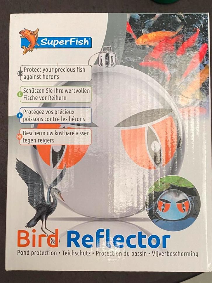 Bird reflector superfish verjaagt ongewenste vijver bezoeker, Tuin en Terras, Vijver-toebehoren, Nieuw, Overige typen, Ophalen of Verzenden