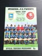 ⚽ Programma Uefa-Cup Ipswich Town - Fc Twente 1974-1975 ⚽, Verzamelen, Sportartikelen en Voetbal, Ophalen of Verzenden, Zo goed als nieuw