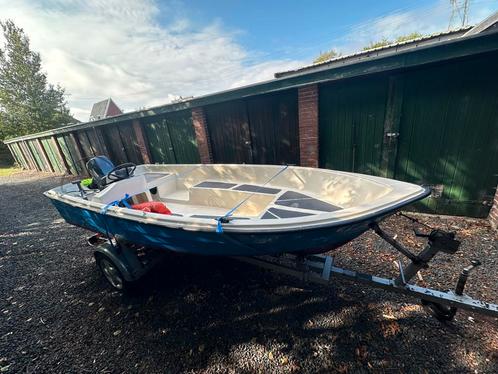 Complete Consoleboot/Visboot/Recreatieboot 9.9Yamaha/Trailer, Watersport en Boten, Vis- en Consoleboten, Zo goed als nieuw, Tot 10 pk
