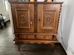 Antieke Eikenhouten Kast, Ophalen, Gebruikt, 100 tot 150 cm, 100 tot 150 cm