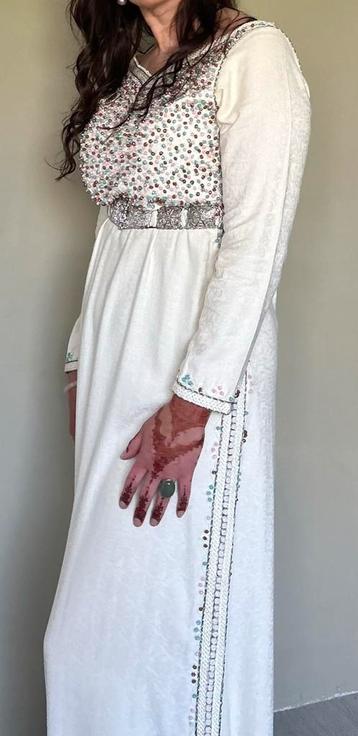 Creme Marokkaanse Kaftan, echt een plaatje beschikbaar voor biedingen