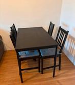Eettafel met vier stoelen Ikea, Ophalen of Verzenden, Zo goed als nieuw
