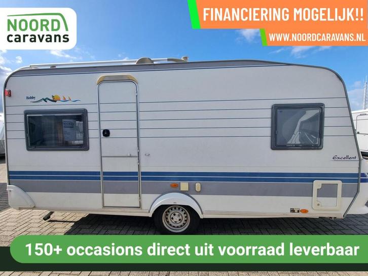 HOBBY EXCELLENT EASY 460 UFE FRANSBED + VOORTENT + DOUCHE, Caravans en Kamperen, Caravans, Bedrijf, tot en met 4, 750 - 1000 kg
