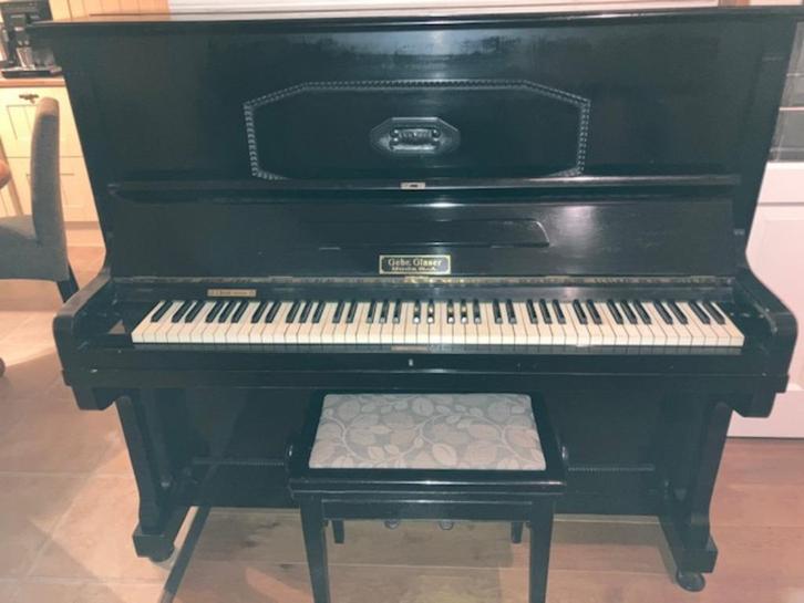 Piano, Muziek en Instrumenten, Piano's, Gebruikt, Piano, Zwart, Ophalen