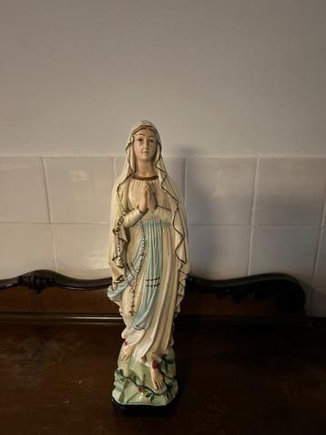 Prachtig oud beeld van Maria van Lourdes, 41 cm hoog beschikbaar voor biedingen