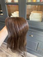Haar topper 100% human virgin hair bruin pruik, Pruik of Haarverlenging, Nieuw, ?, ?
