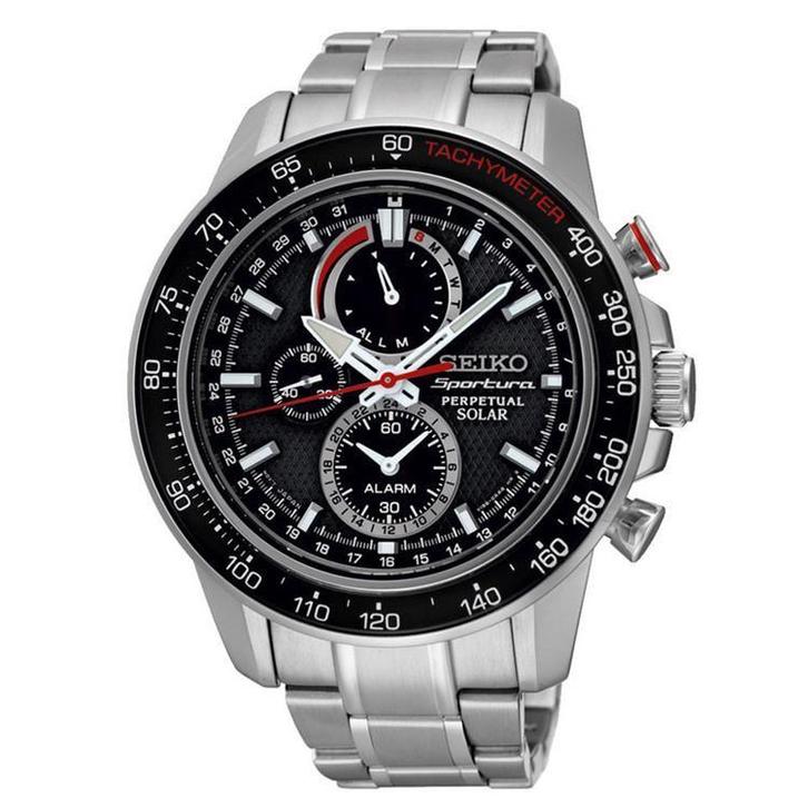 Seiko Horloge SSC357P1 Sportura Solar, Sieraden, Tassen en Uiterlijk, Horloges | Heren, Zo goed als nieuw, Polshorloge, Seiko