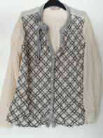 blouse,merk,Didi,creme,klassiek,elegant,print,maat L (40/42), Maat 38/40 (M), Verzenden, Beige, Didi