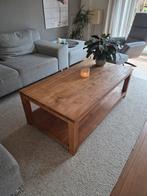 Teakhouten salontafel 70x130, Ophalen, Gebruikt, 100 tot 150 cm, Teakhout