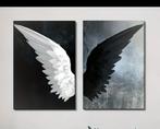 Prachtige canvas engel en duivel vleugels, Antiek en Kunst, Kunst | Schilderijen | Modern, Ophalen of Verzenden