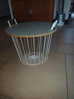 Moderne bijzettafel met metalen frame, Ophalen of Verzenden