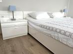 Hulsta, 2-pers.ledikant, nachtkastjes, commode, spiegel, wit, Huis en Inrichting, Ophalen, Wit, Tweepersoons, Zo goed als nieuw