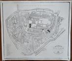 Kaart van Schiedam 1858, Gebruikt, Ophalen of Verzenden, Voor 1940, Prent