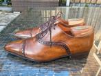 Santoni schoenen model 8252 maat 6,5 UK/EU 40,5 opanca zool, Bruin, Ophalen of Verzenden, Santoni, Gedragen