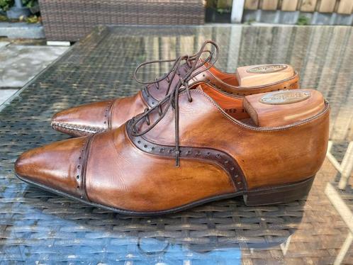 Santoni schoenen model 8252 maat 6,5 UK/EU 40,5 opanca zool, Kleding | Heren, Schoenen, Gedragen, Veterschoenen, Bruin, Ophalen of Verzenden