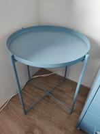 Blauw Bijzettafeltje - Stijlvol en Praktisch, Huis en Inrichting, Tafels | Bijzettafels, Minder dan 55 cm, Metaal of Aluminium
