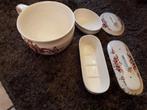 Aardewerk of porcelein kom, kam- & zeepbakje, Antiek en Kunst, Antiek | Keramiek en Aardewerk, Ophalen of Verzenden