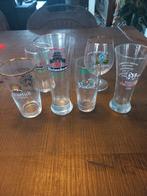 Diverse verzameling bierglazen met dubbel opdruk, Verzamelen, Biermerken, Ophalen of Verzenden, Gebruikt, Glas of Glazen