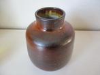 Zaalberg Holland vintage vaas seventies keramiek bruin rood, Ophalen of Verzenden