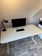 IKEA Bureau Wit 160x80 - Perfect voor Thuiswerk!, Ophalen, In hoogte verstelbaar, Gebruikt, Bureau