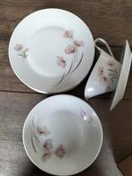 Tirschenreuth Bavaria Servies - Pastelroze Bloem, Antiek en Kunst, Antiek | Servies los, Ophalen